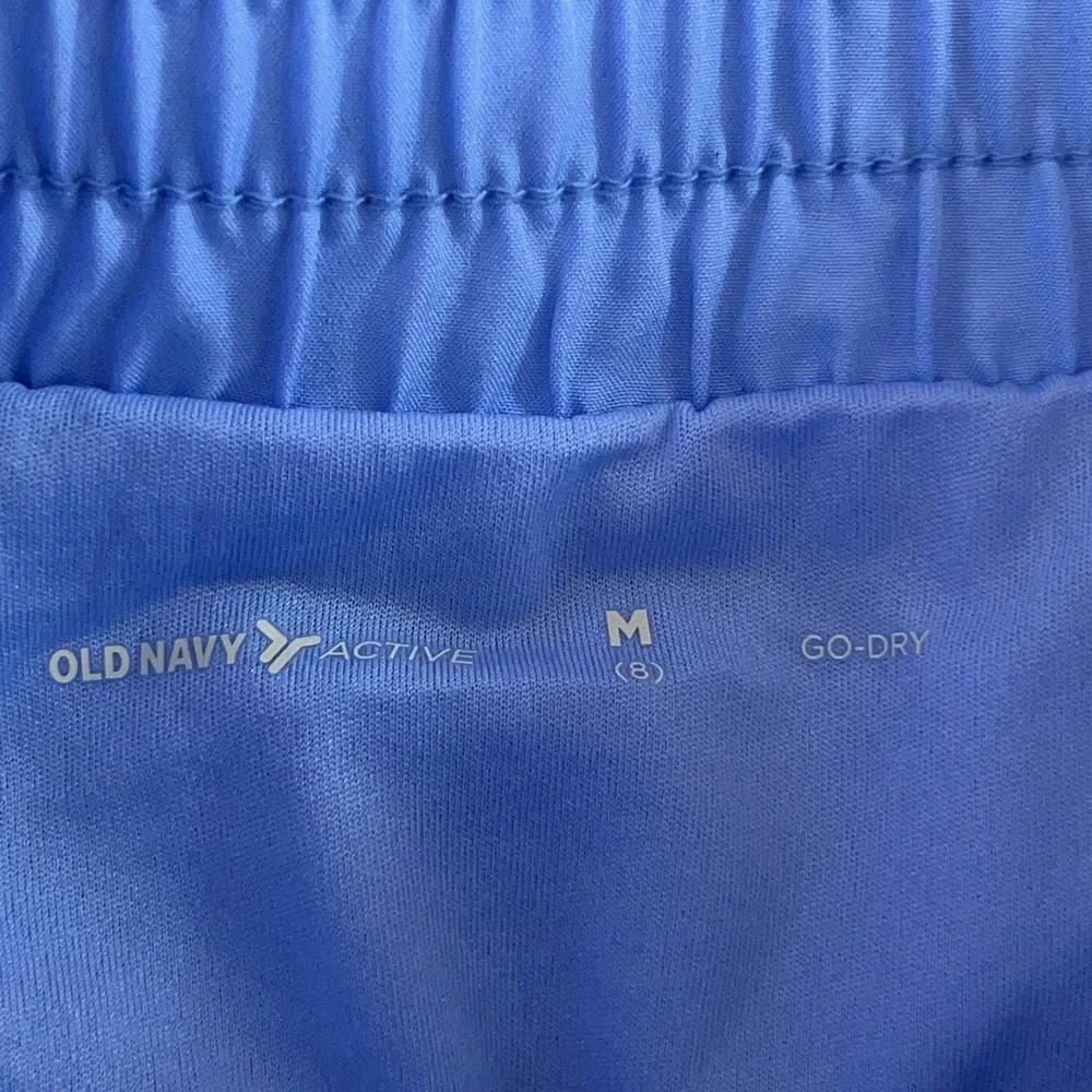 Old Navy Girls Medium 8 Blue Go-Dry High-Rise Active Running Shorts NWT